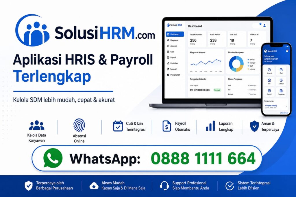Software HRIS untuk UMKM Indonesia|Aplikasi Payroll dengan Fitur BPJS dan PPh 21|Sistem HRIS Terintegrasi Mesin Fingerprint|Software Manajemen Kinerja Karyawan (KPI)|Aplikasi Rekrutmen Karyawan Online|Software HRIS Indonesia|Aplikasi Payroll Online|Sistem Penggajian Karyawan|Aplikasi Absensi Mobile / Absensi Selfie|Software HRD Terbaik|Aplikasi Slip Gaji Online|Manajemen SDM Berbasis Cloud